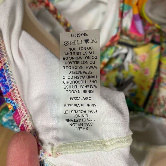 JOHNNY WAS FLEUR BRAIDED WRAP ONEPIECE SWIMSUIT XXL - Picture 13 of 16